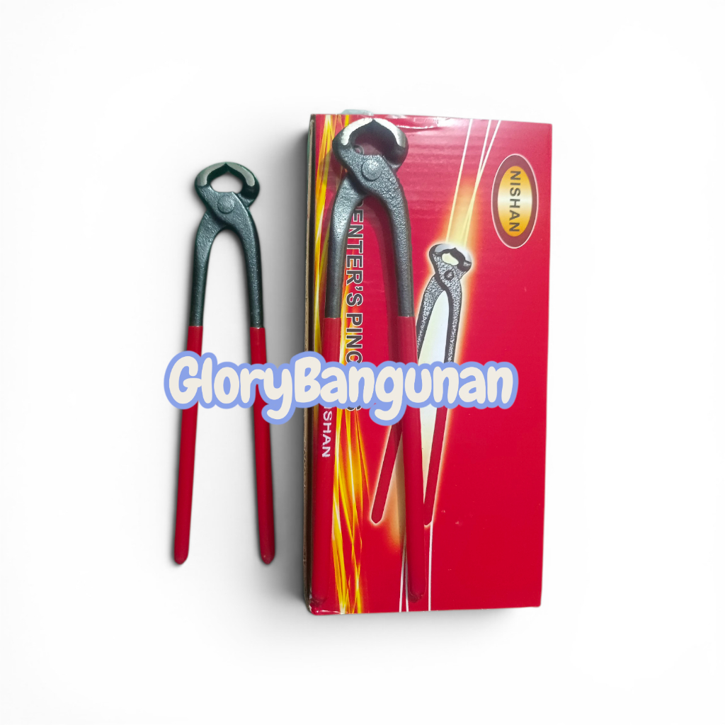 Tang Gegep Pres 9” Nishan | Gegep Karet Pres 9” | Tang Gegep Nishan Catut Pincer | Potong Kawat Baja