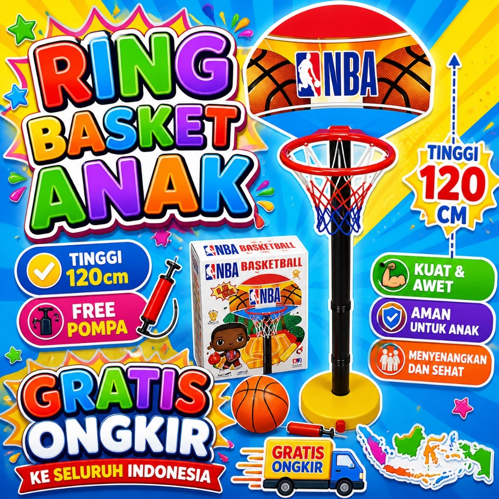 Ring Basket Anak Bola Mainan ring basket anak mainan bola basket