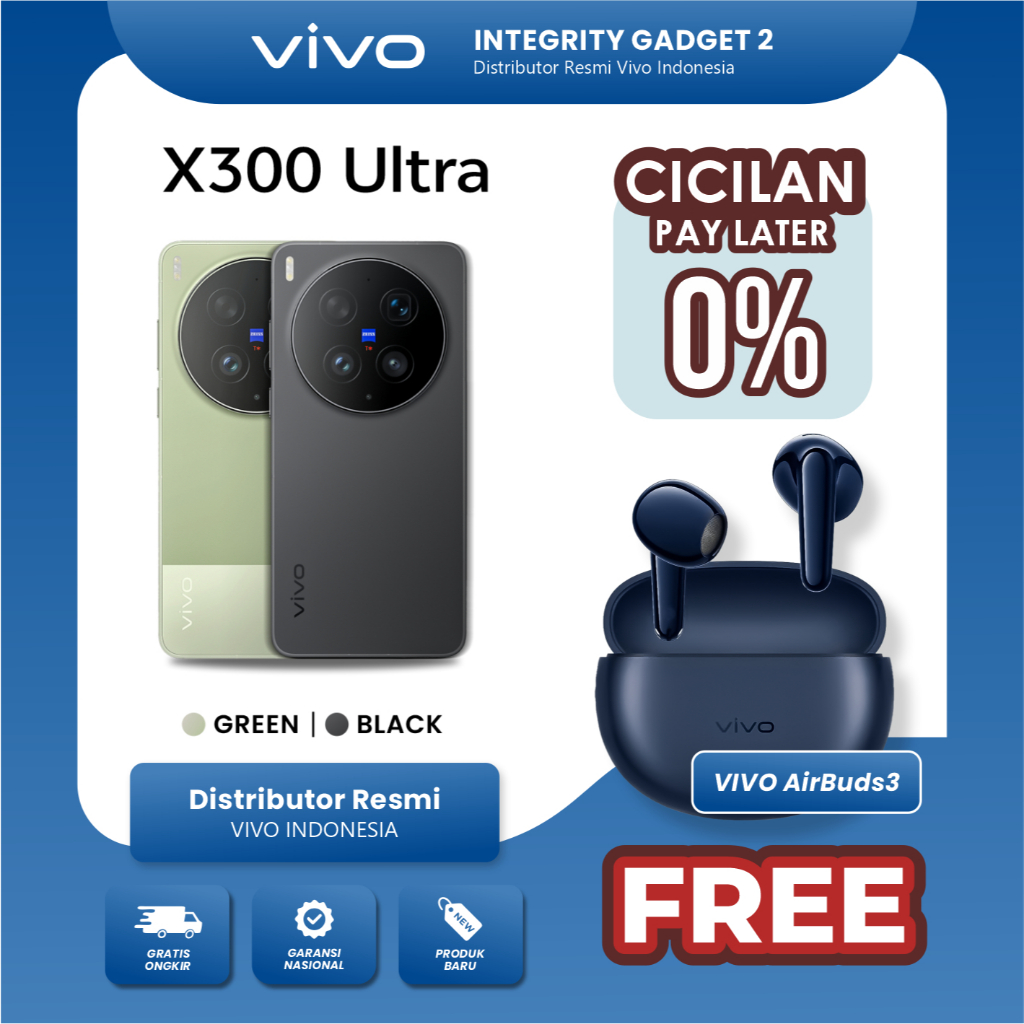 [NEW LAUNCH] vivo X300 Ultra 5G (16/512GB) (16/1TB) – BNIB Garansi Resmi vivo Indonesia Kamera Pro D