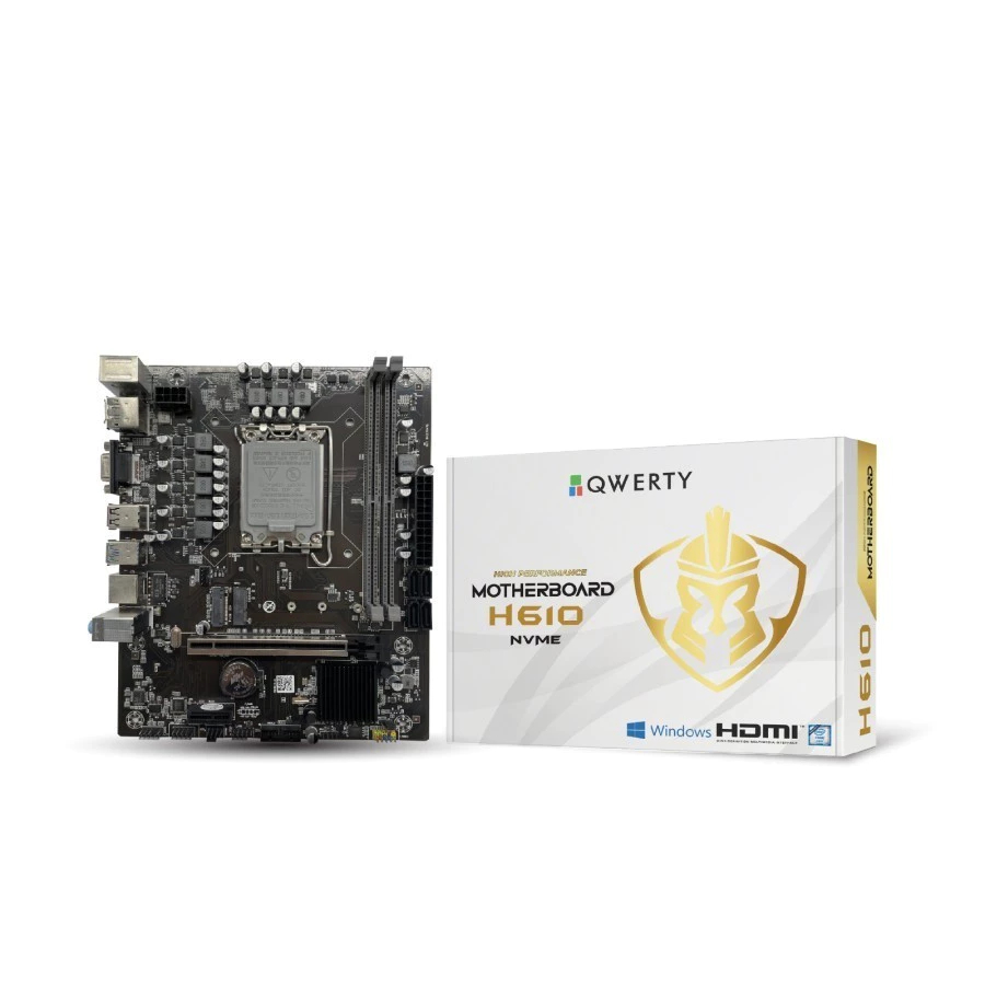 MOBO QWERTY H610 NVMe SOCKET LGA 1700 MOTHERBOARD INTEL / H 610 H610M