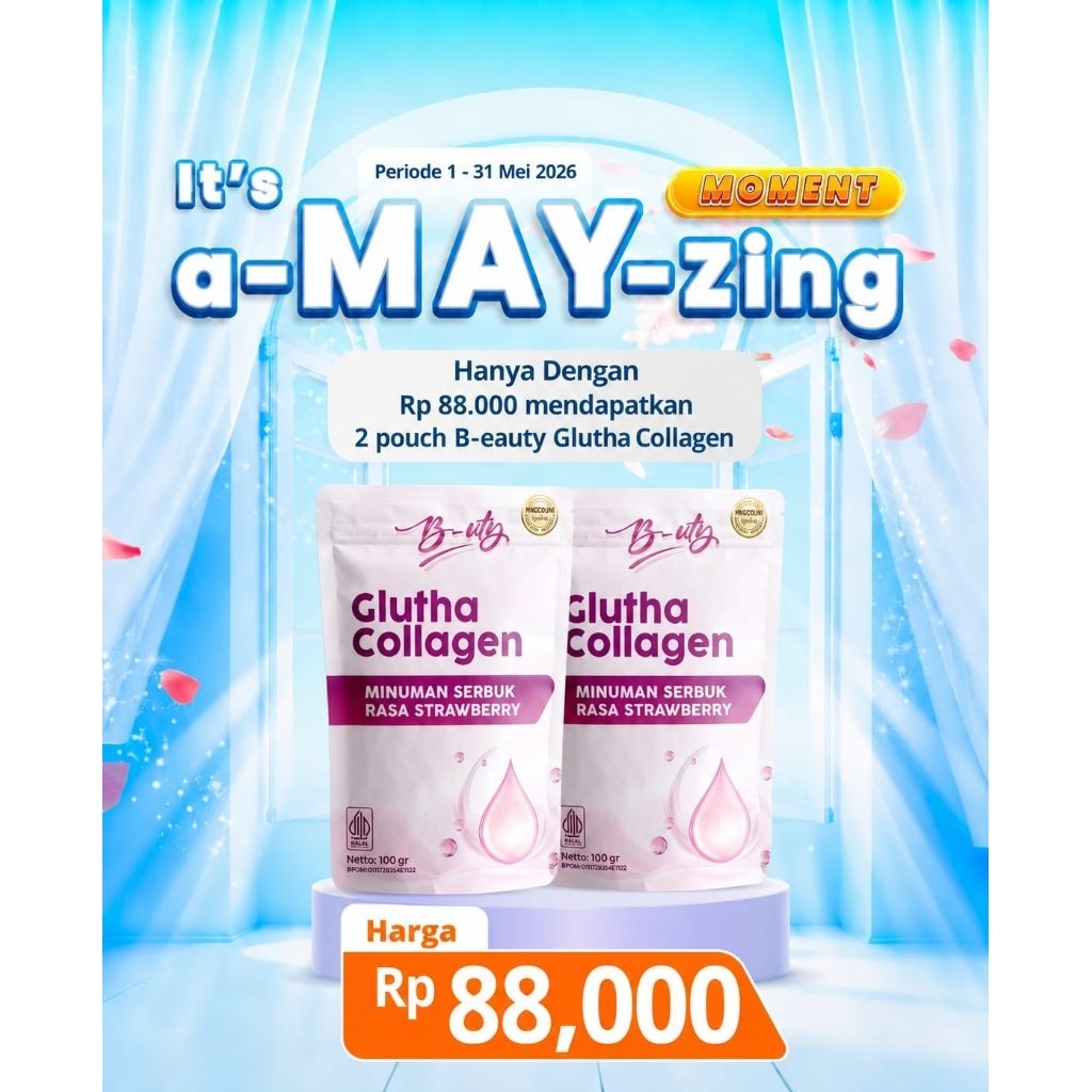 GLUTHA COLLAGEN B-UTY 2 POUCH ISI 10 PCS