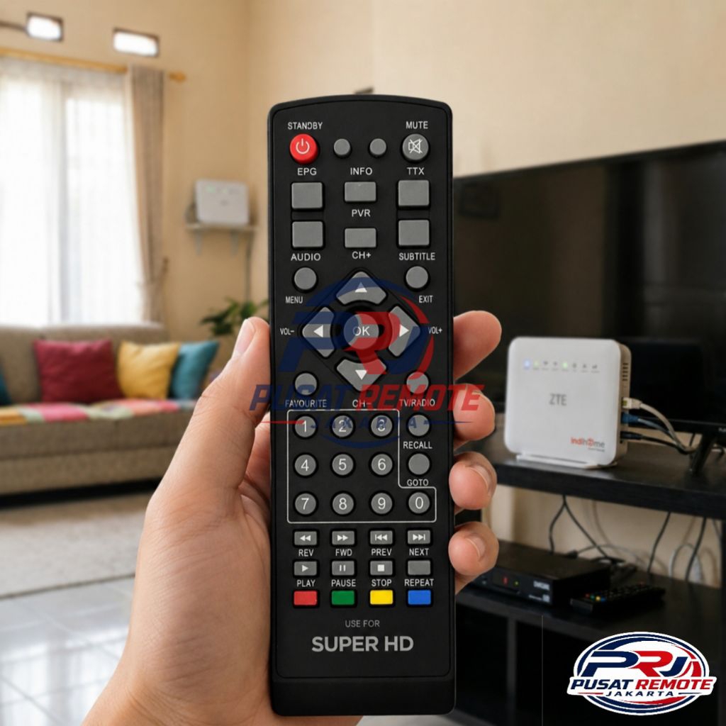 Remot Remote Set Top Box SUPER HD 168 DVB T2 STB (Gardiner Lgsat Optus)