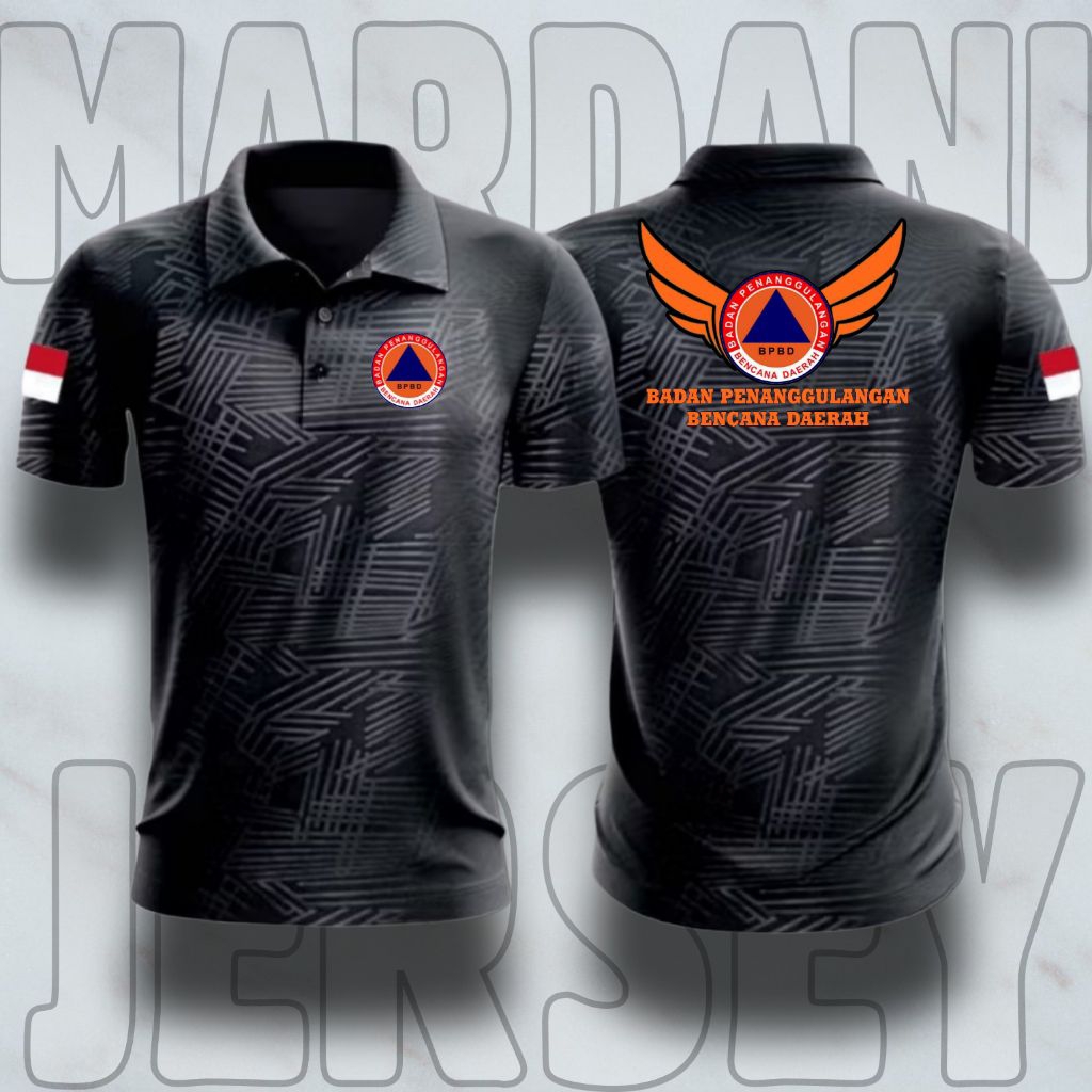 WANGKY embose bpbd wings terbaru/kaos kerah bpbd/kaos polo bpbd