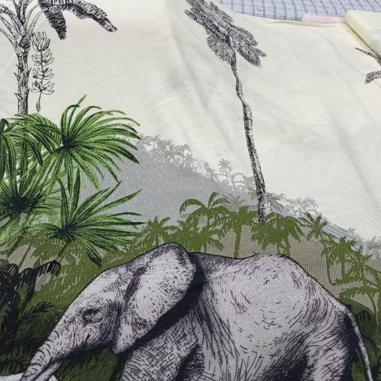 New Kain Katun Rayon Viscose Premium ll Motif Pinggiran