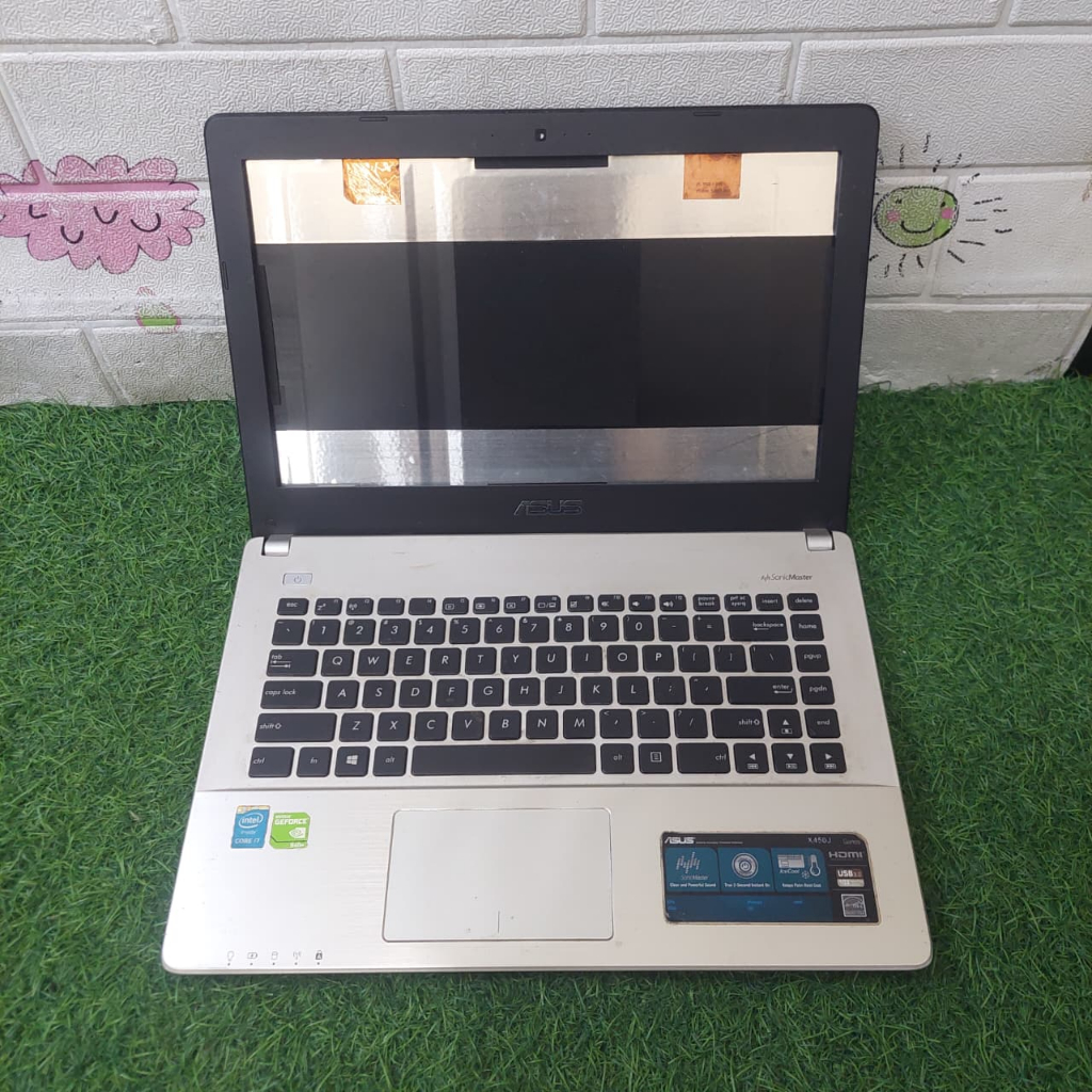CASING LAPTOP ASUS X450J METAL TOPCASE ENGSEL KOKOH