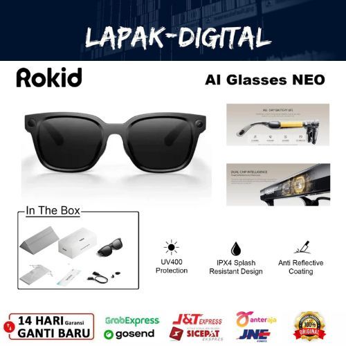 Rokid AI Glasses Neo AI-Powered Smart Glasses Kacamata Kamera