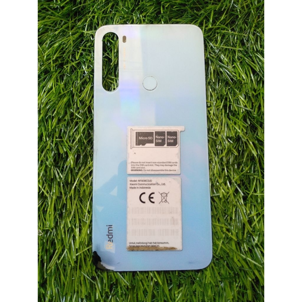 BACKDOOR BACKCOVER INCLUDE FINGERPRINT REDMI NOTE 8 ORIGINAL COPOTAN