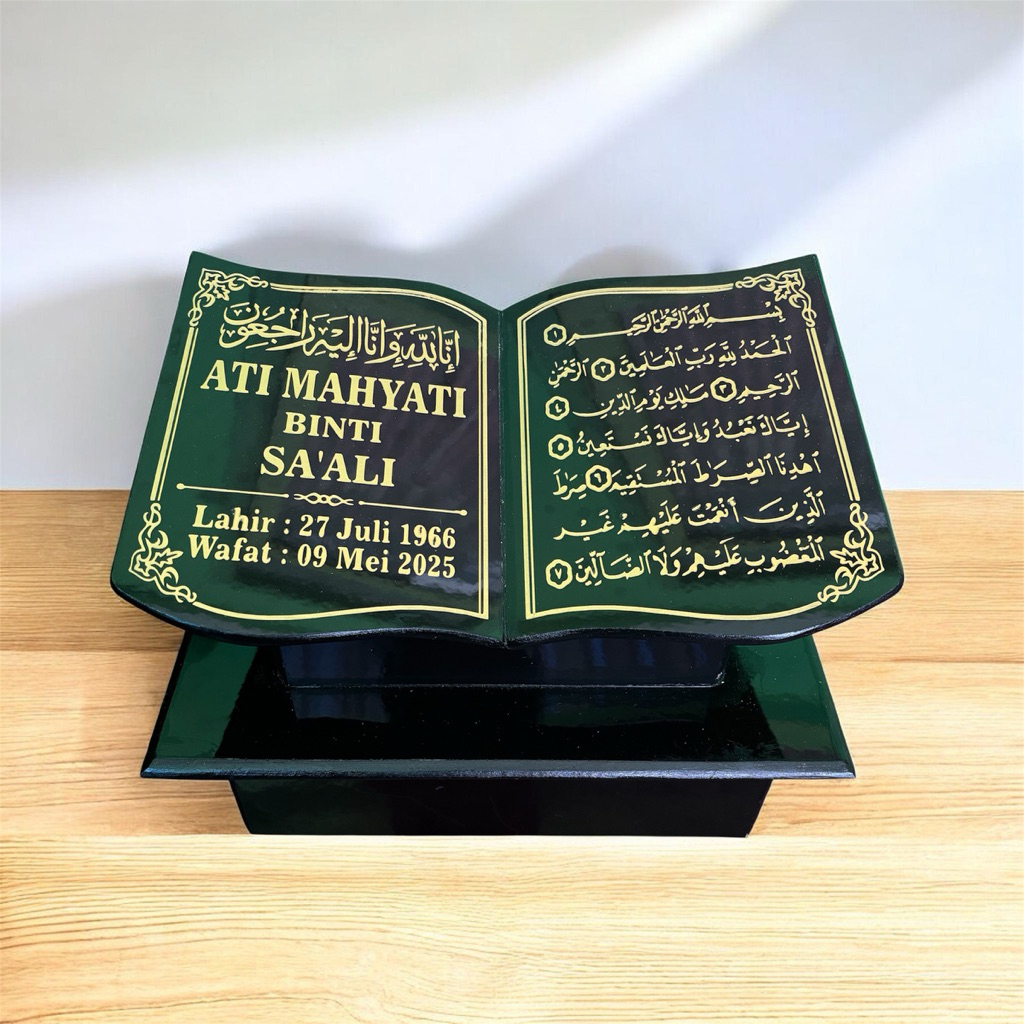 Batu Nisan Keramik/Kramik Plus Dudukan Makam Islam Kristen