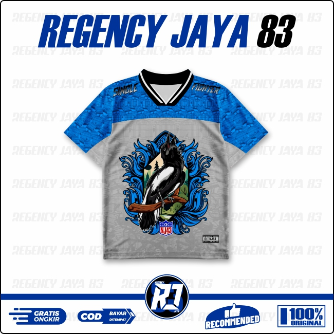 KAOS JERSEY BURUNG KACER - KACER MANIA - BAHAN DRY FIT TAMPILAH MEWAH DAN ELEGAN - KACER MANIA
