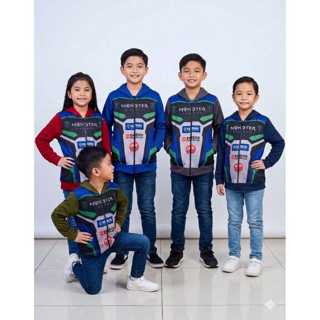 Jaket anak Honda (2-8th), Jaket anak Yamaha (6-8th), Jaket balap anak, jaket anak motor