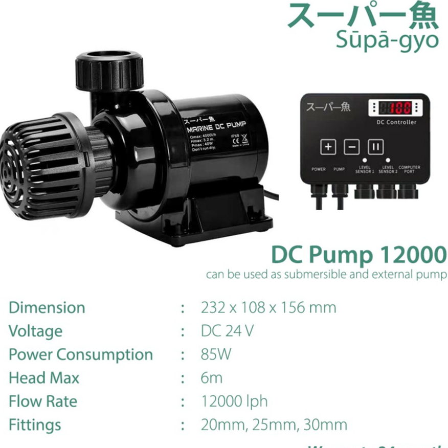 Supagyo 12000 DC Return Pump