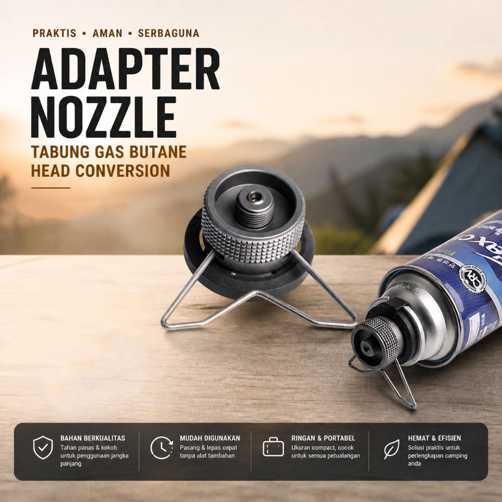 Adapter Nozzle Tabung Gas Butane Head Conversion - Z10