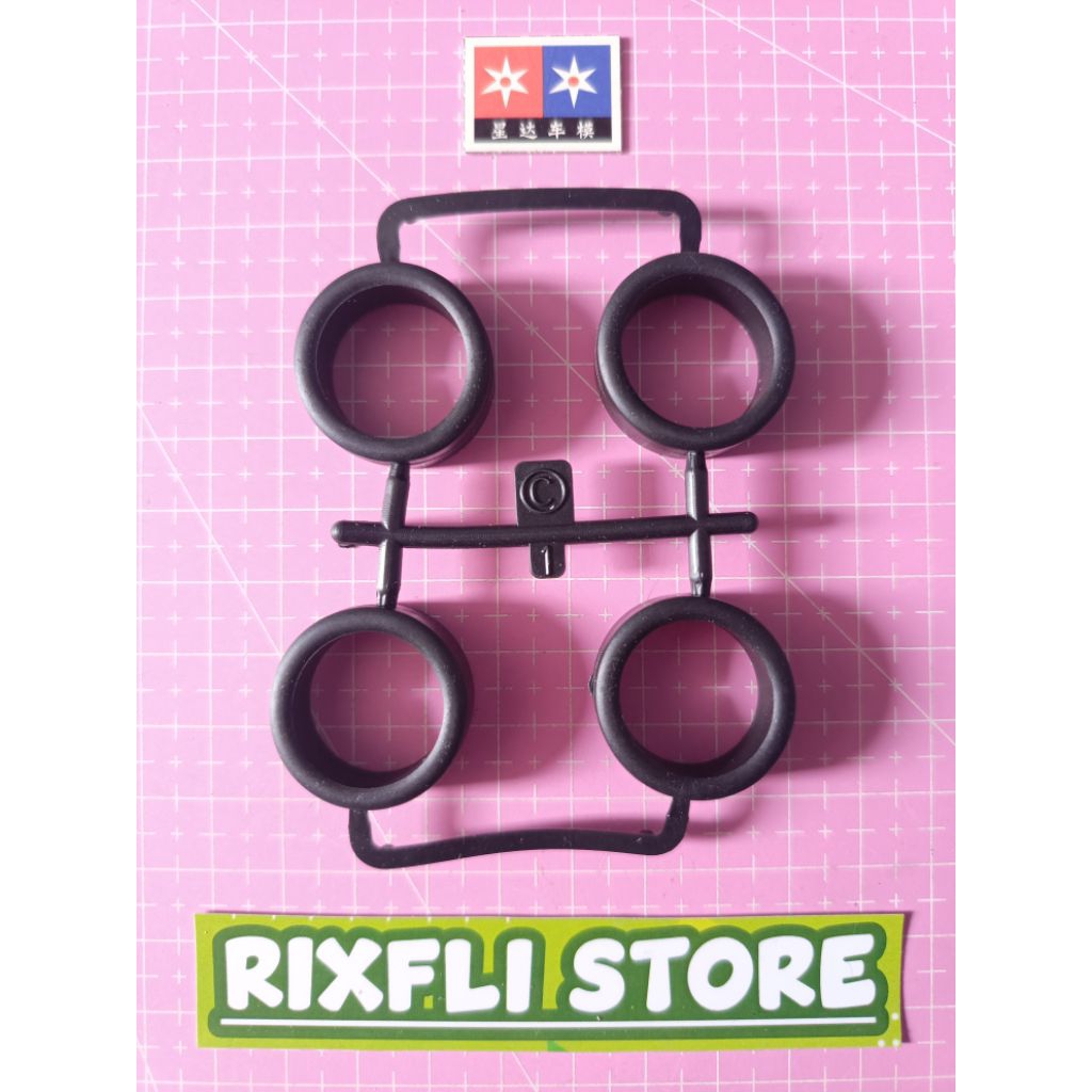 Ban Tamiya KIT DAXING Series MACH FRAME BLACK SPECIAL Ukuran MEDIUM SOFT Part Copotan KIT DAXING
