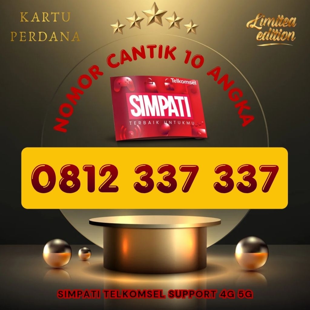 NEW Simpati Nomor Cantik Simpati 10digit 10angka 4G 5G Telkomsel Simpati 3G 4G 5G Kartu Perdana Telk