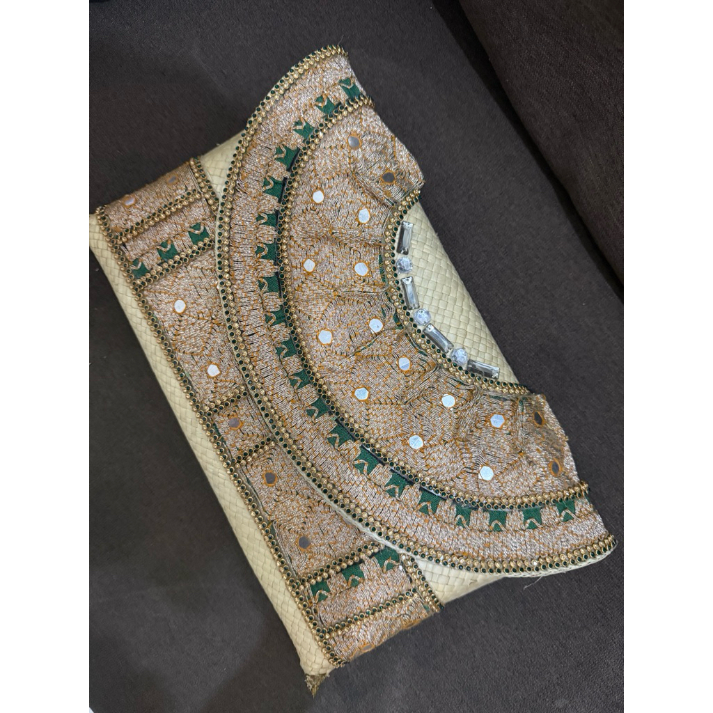 tas etnik lampung pesta clutch adat wanita