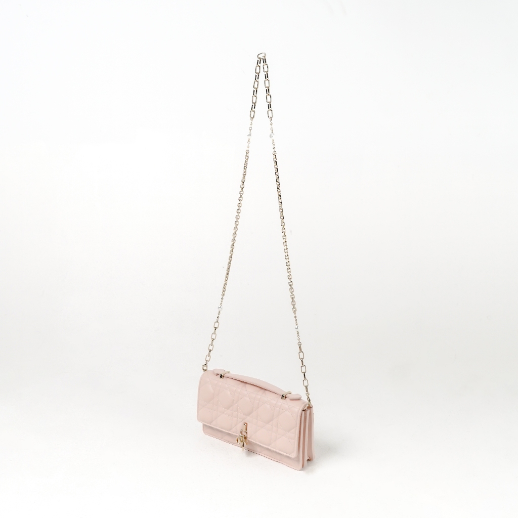 Tas CD MY DIOR MINI PINK CANNAGE LAMBSKIN CHAIN SHOULDER BAG 100% ORIGINAL