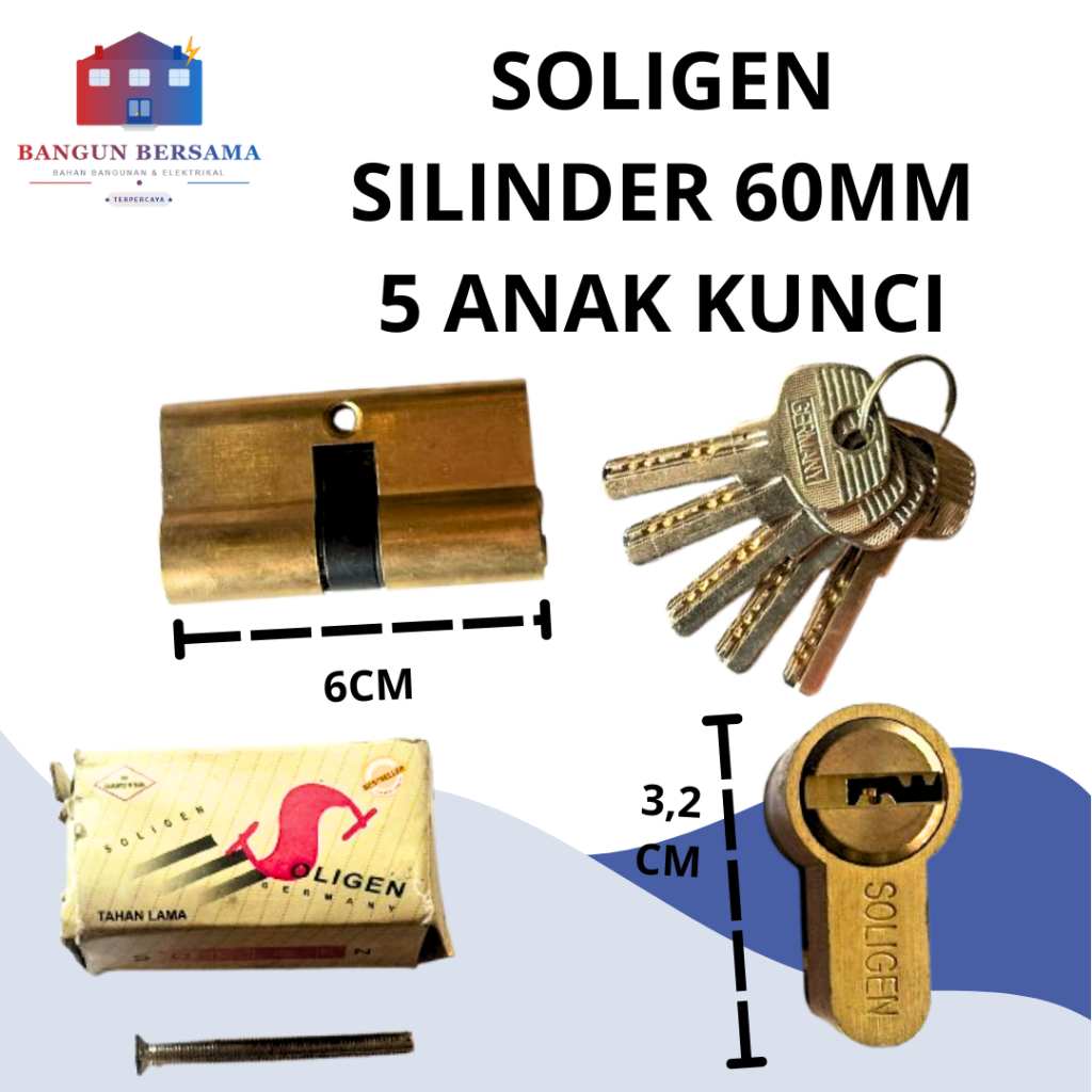 Silinder Pintu Soligen/Kunci Pintu