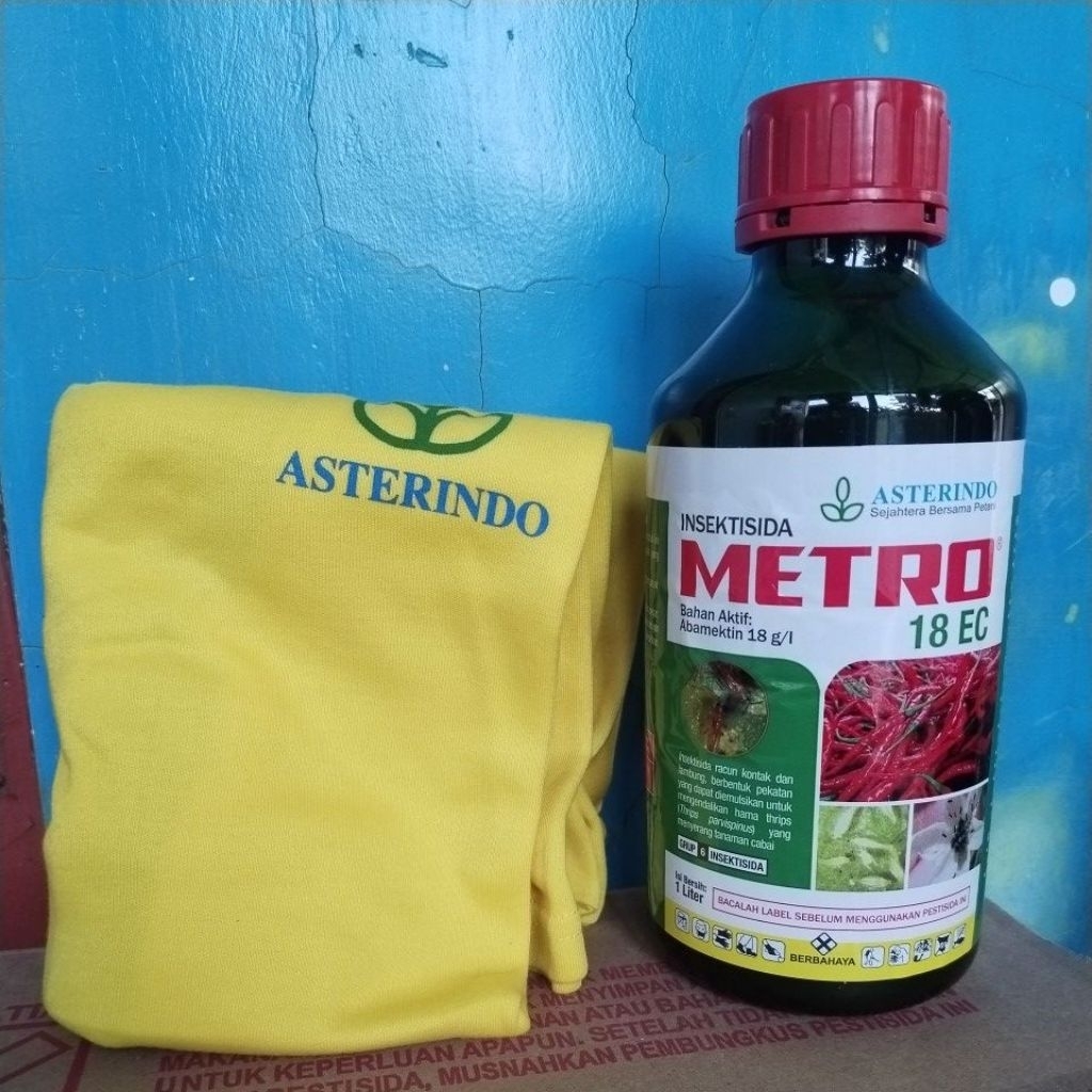 Insektisida Metro 18 EC 1000 ml Plus Kaos. Ampuh kendalikan hama kutu daun, trips, kutu kebul pada t