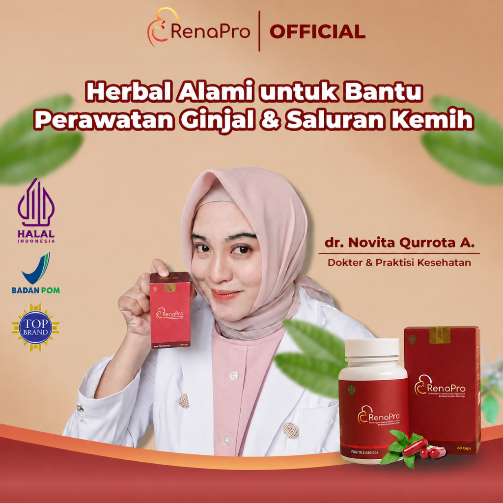 RenaPro Starter Care - Solusi Herbal Alami untuk Batu Ginjal & Saluran Kemih - Mengurangi Nyeri & An