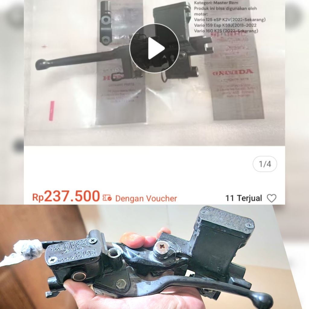 NEGO master rem kanan vario 125 led 2019 master rem kiri nmax Master Rem piston baru semua Vario 125