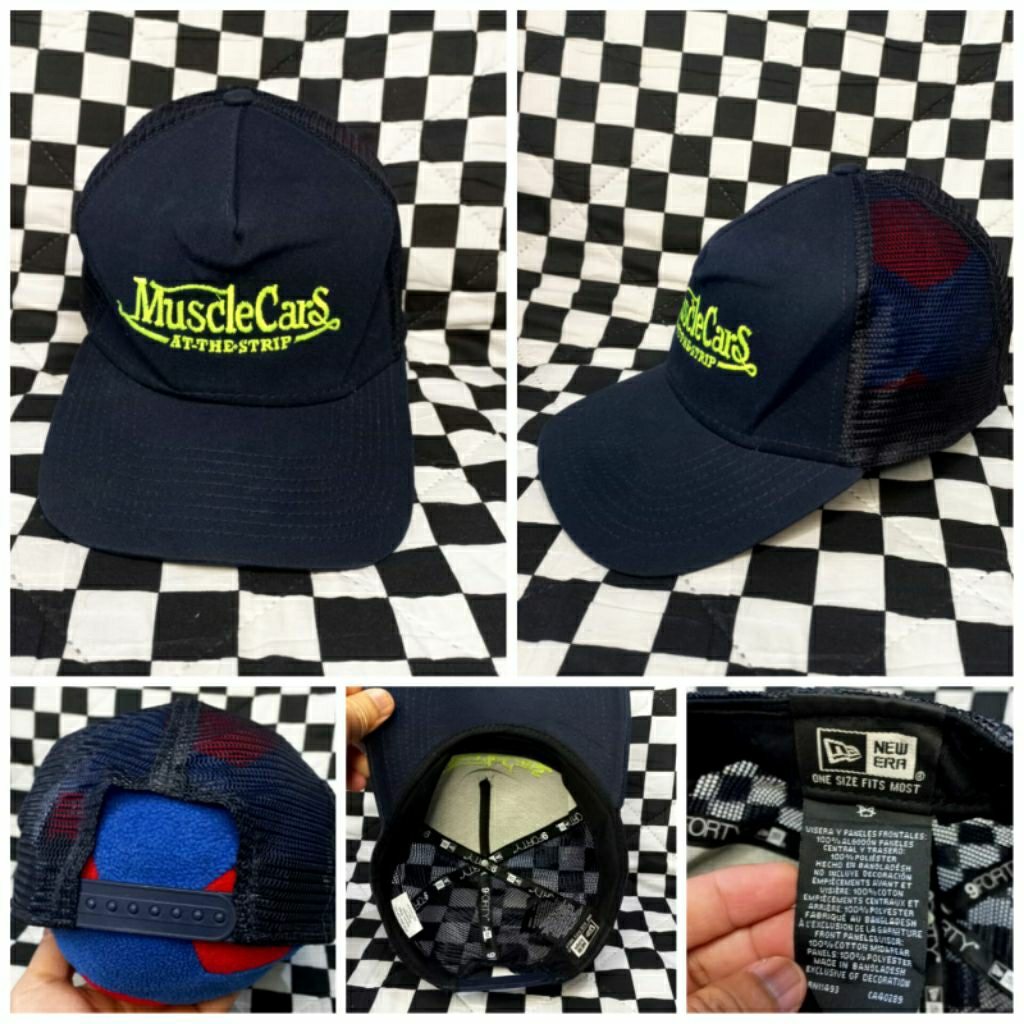 Baseball caps hitam Trucker Brand Newera
