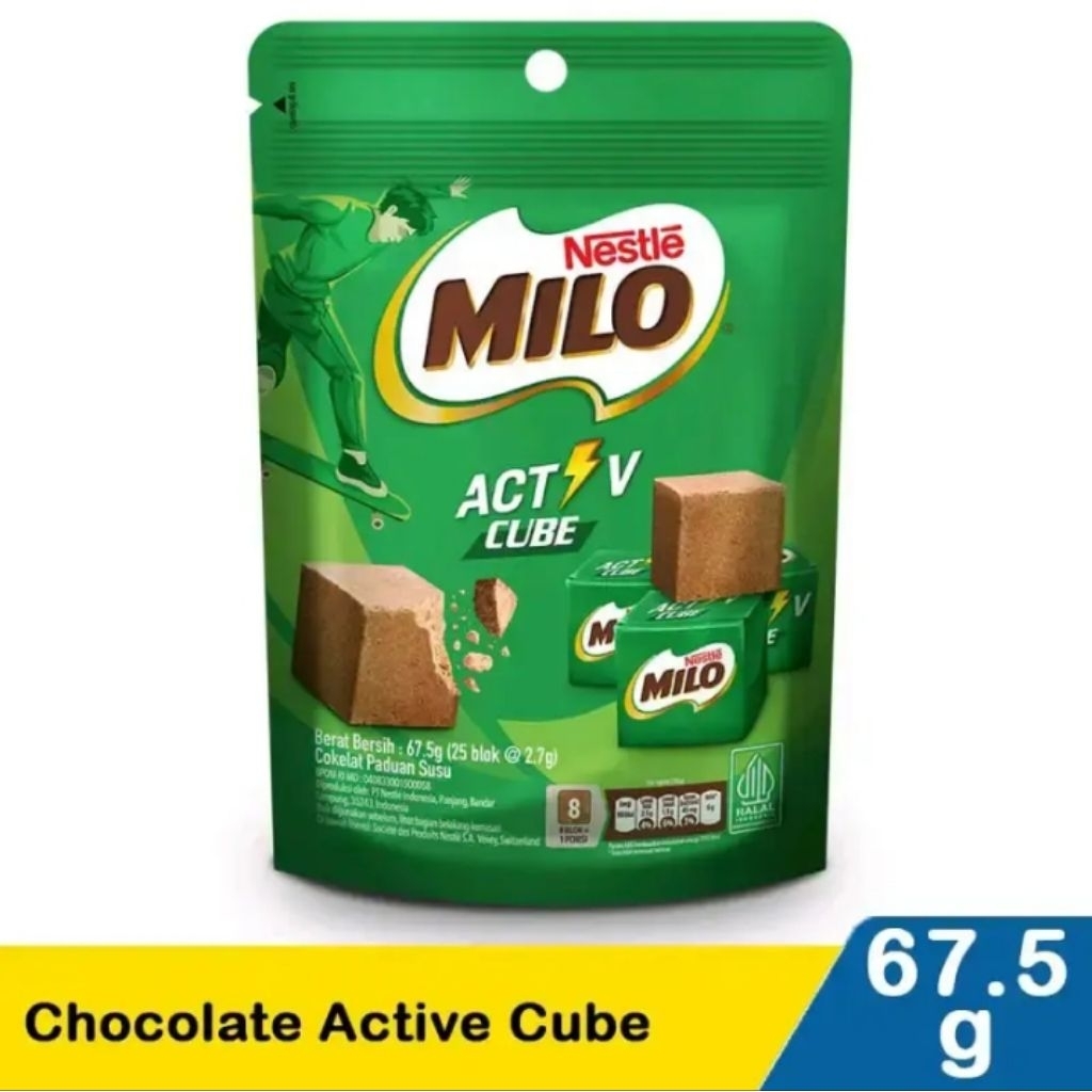 MILO ACTIVE CUBE - permen susu coklat original