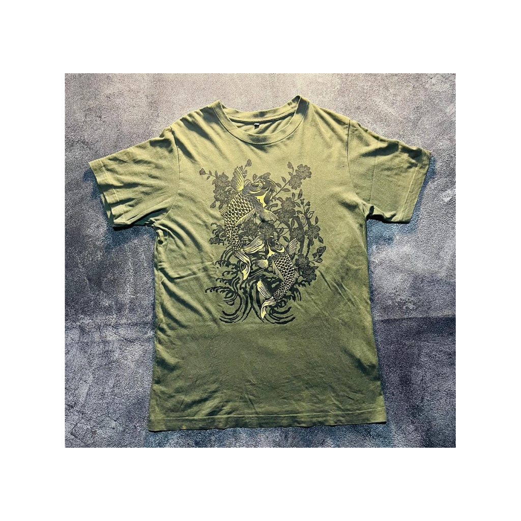 Kaos Sukajan Koi green No brand