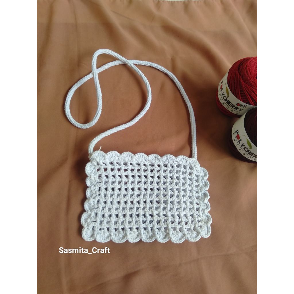 Tas hp rajut / Tas selempang rajut