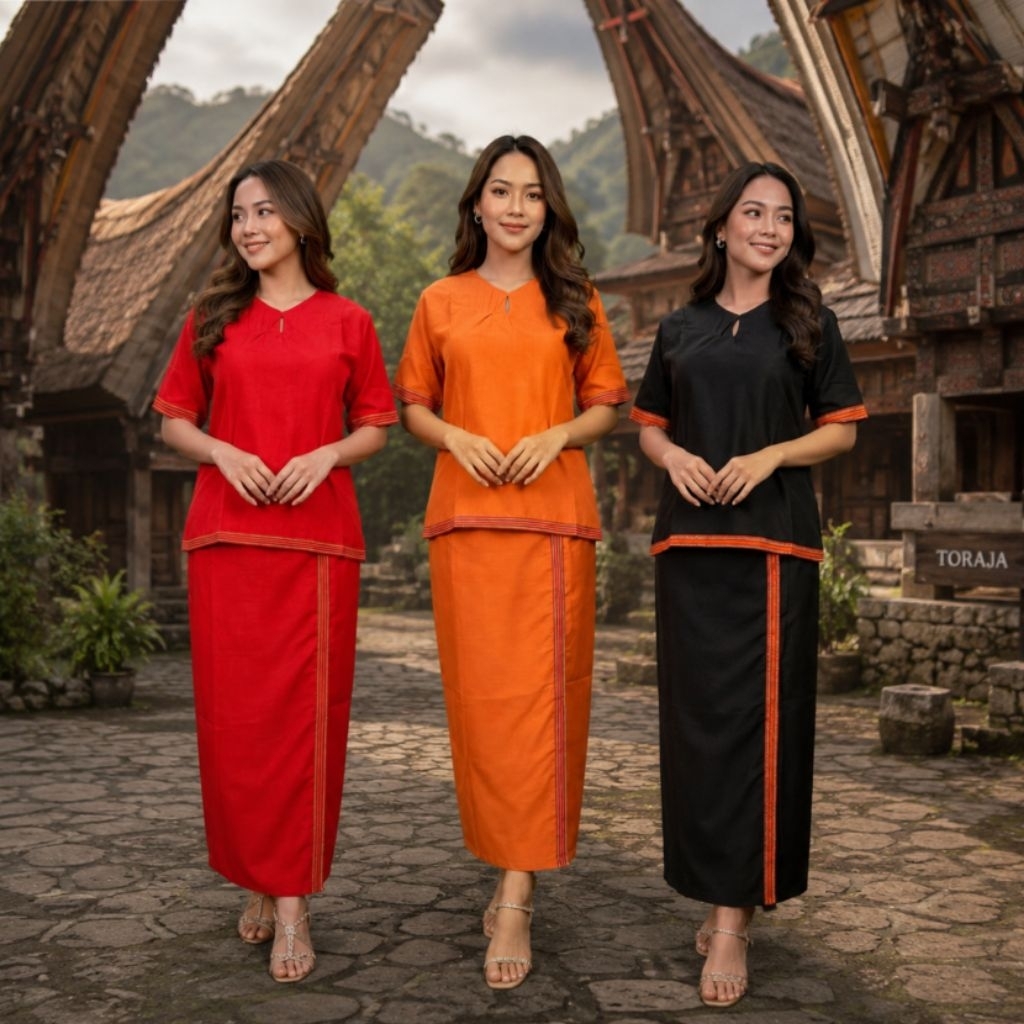 Baju Adat Toraja Set/Baju Setelan Toraja