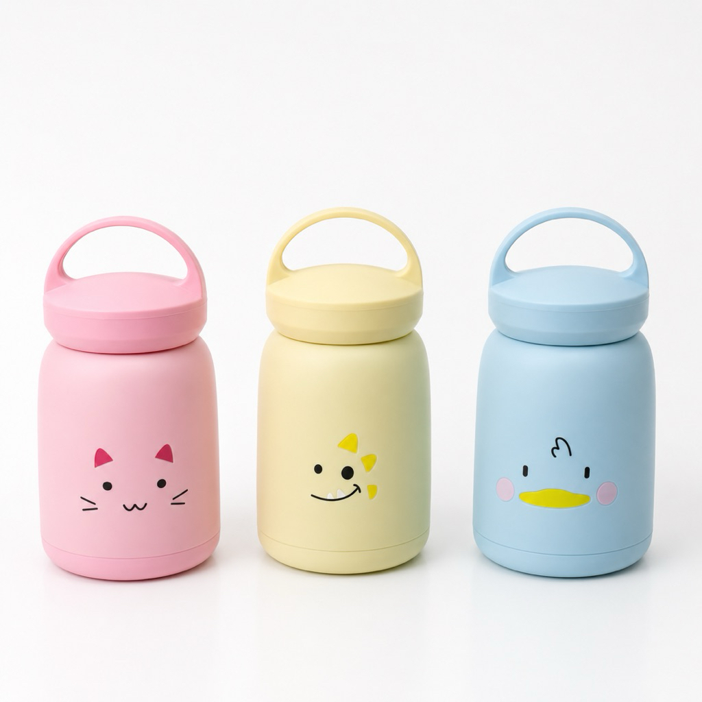 Botol minum kaca motif hewan / Souvenir Tumbler kaca lucu / botol lucu