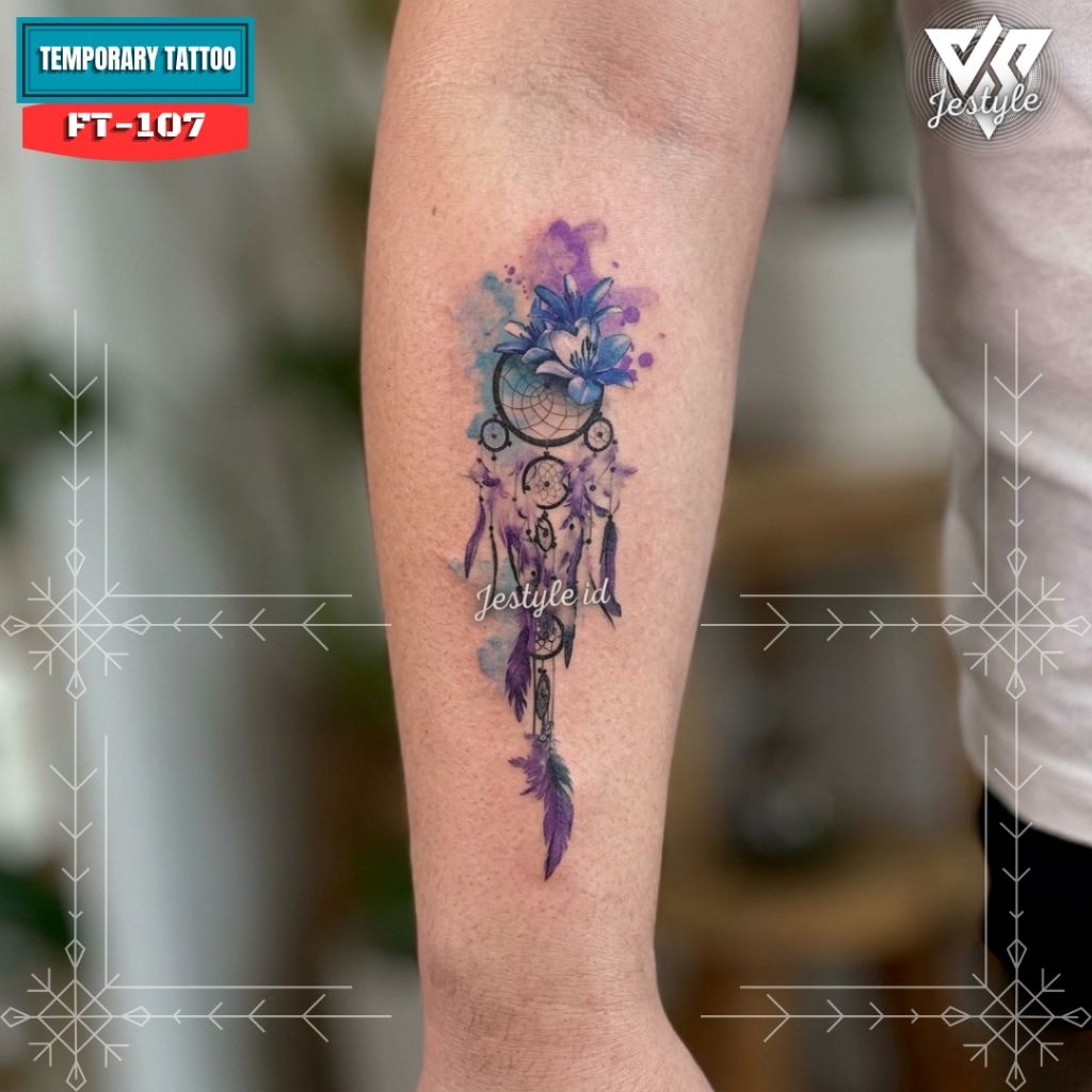 [KT-107] Tato Temporer Temporary Tattoo Bulu Jaring