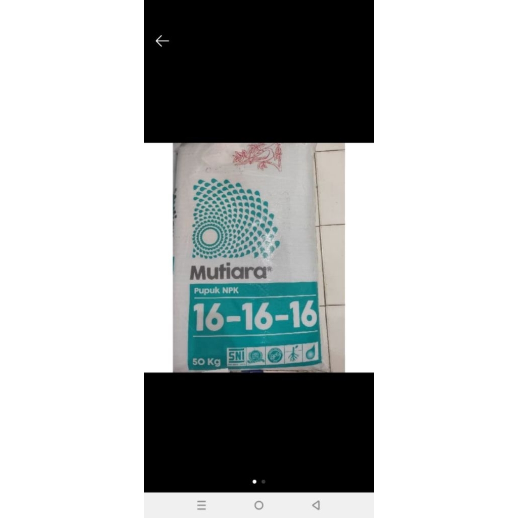 Pupuk Mutiara kemasan pabrik 50 kg