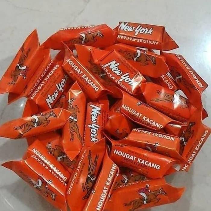 Permen susu nougat kacang new york 250gram permen nougat kacang permen susu kacang nougat Permen Sus