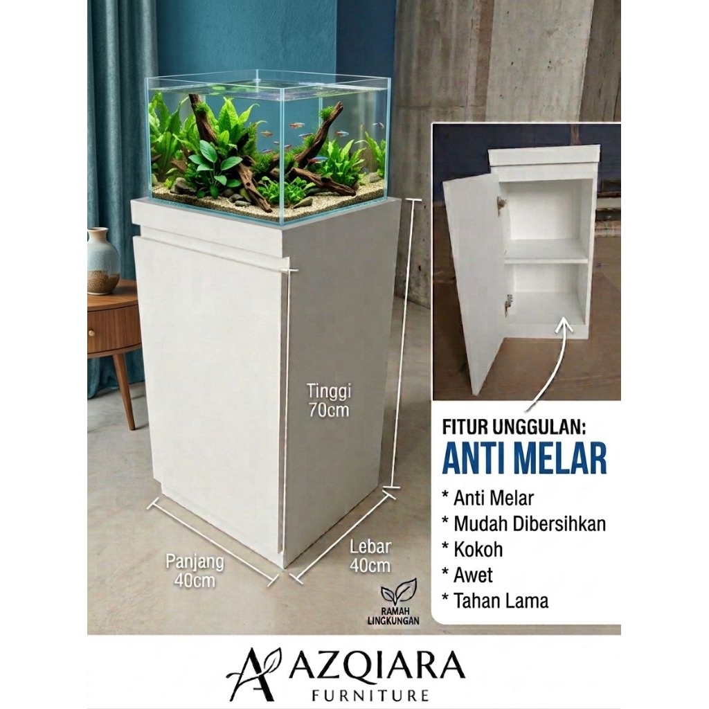 LEMARI AQUARIUM MINIMALIS LEBAR 40CM ANTI MELAR