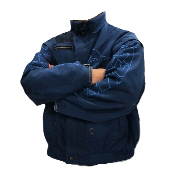 Jaket Branded Dainese Model Vintage Size LD 136 Biru Dongker Pekat