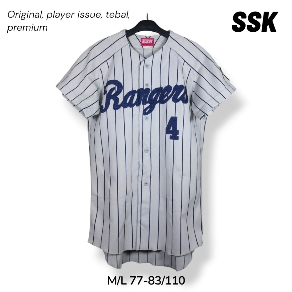 SSK Jersey Baseball Rangers Morimoto 4 Player Issue Size L