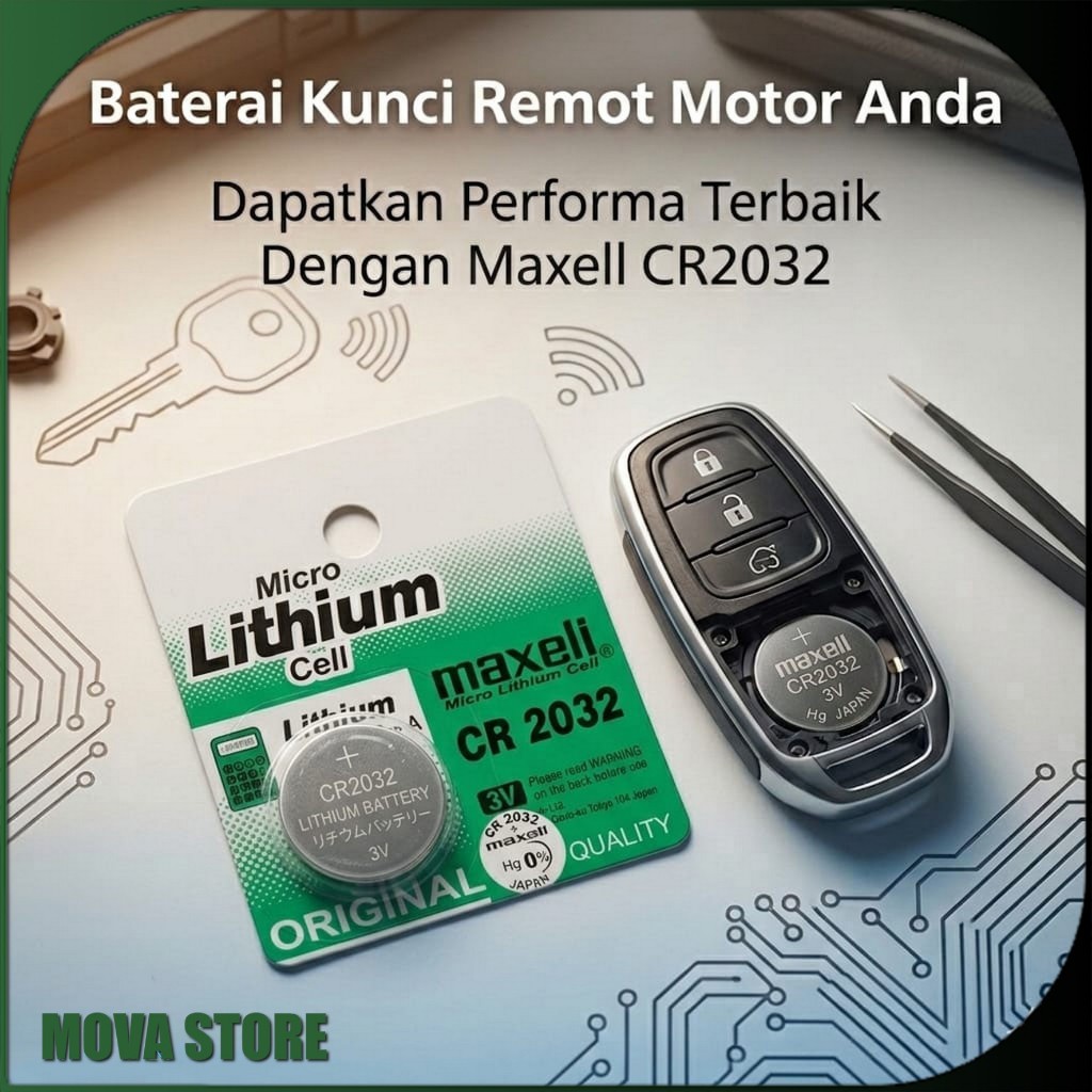Batre Baterai Kunci Remot Motor Keyless PCX ADV Vario 150 160 Scoopy 2021