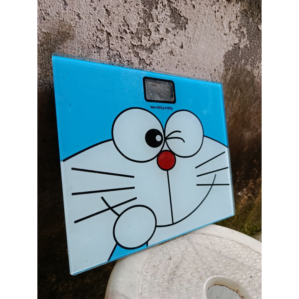 BAHAN Timbangan DIGITAL berat Badan Preloved Desain simpel Classic nan Aesthetic