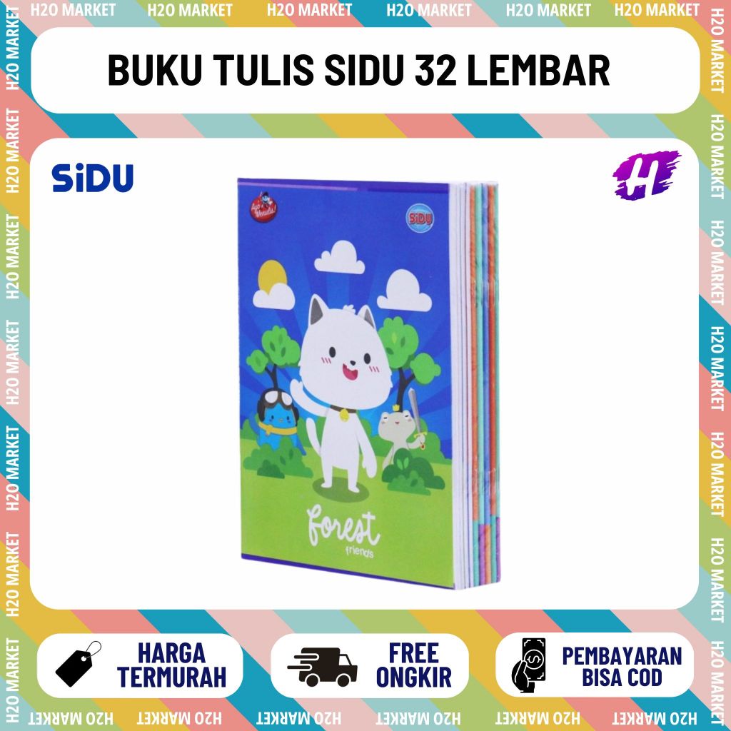 [H2O] Sidu Sinar Dunia Buku Tulis Sidu 32 Lembar (1 PAK)