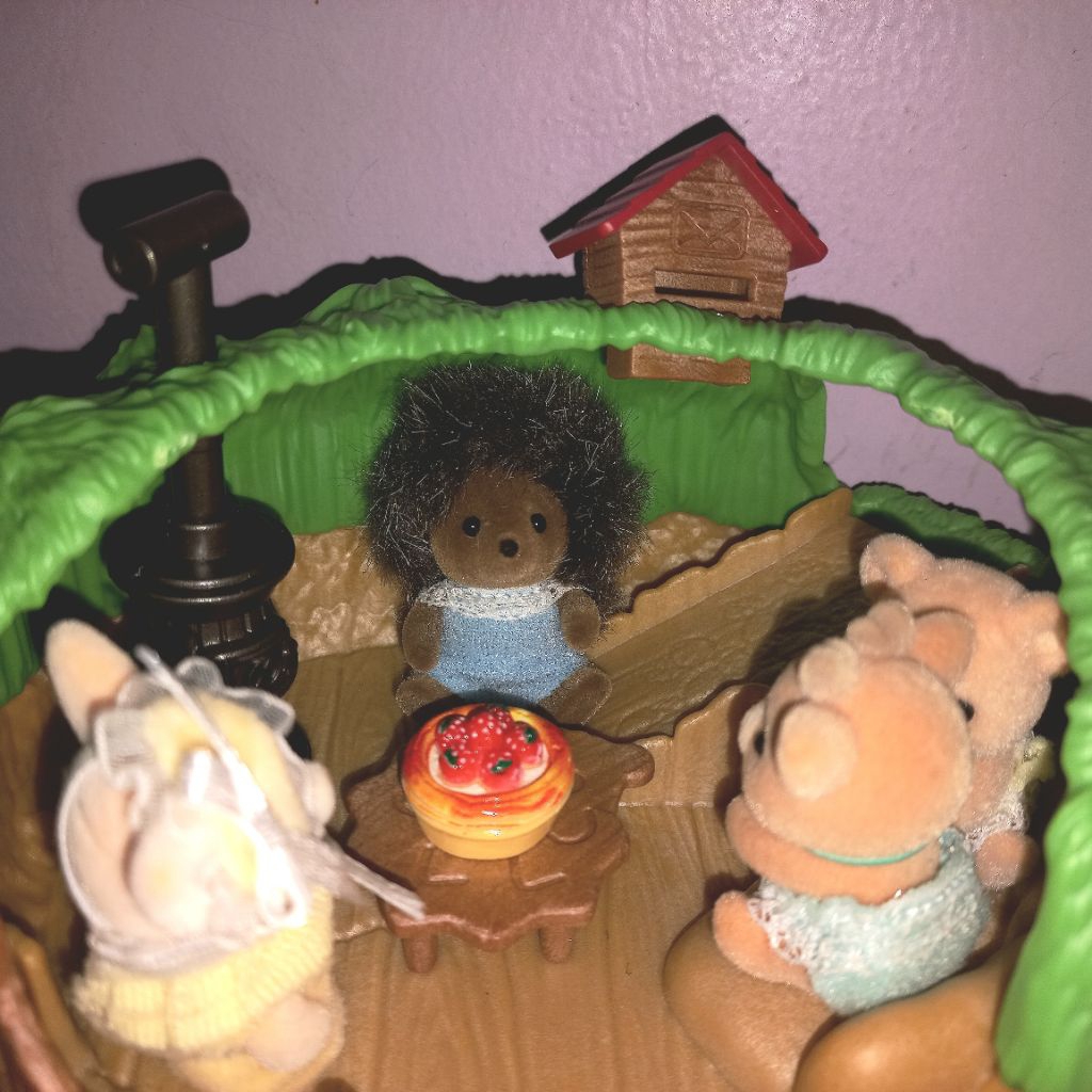 sylvanian families accessories silk cat bro shiba inu chiffon dog sitting penguin baby