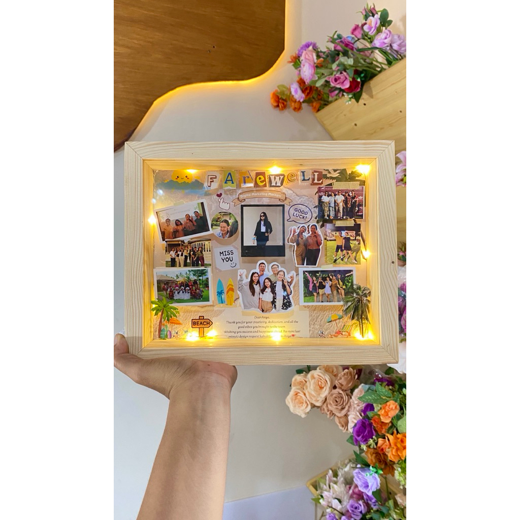farewell gift bingkai custom