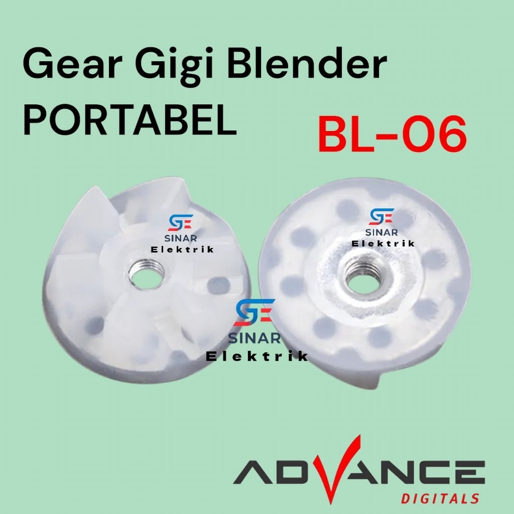 GIGI KARET / GEAR KOPEL UNTUK BLENDER ADVANCE BL-06 PORTABLE | GIGI KARET BL06