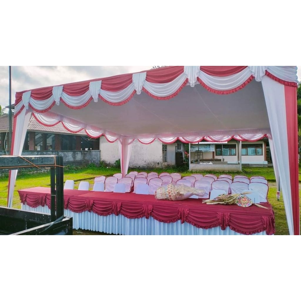plafon datar, rata, plafon tenda, terop