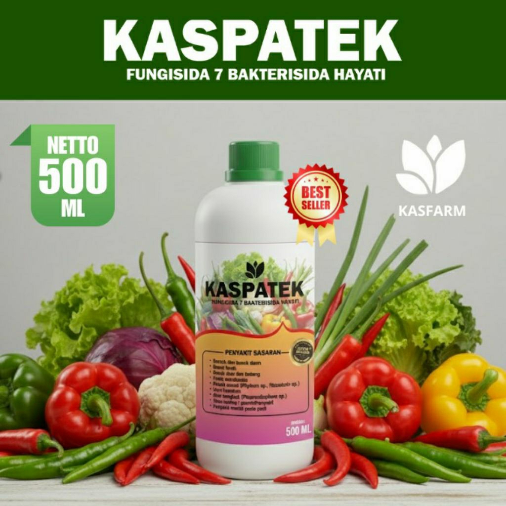 KASPATEK 500ml Fungsida hayati Bakterisida  Alami perawatan tanaman padi cabai tomat