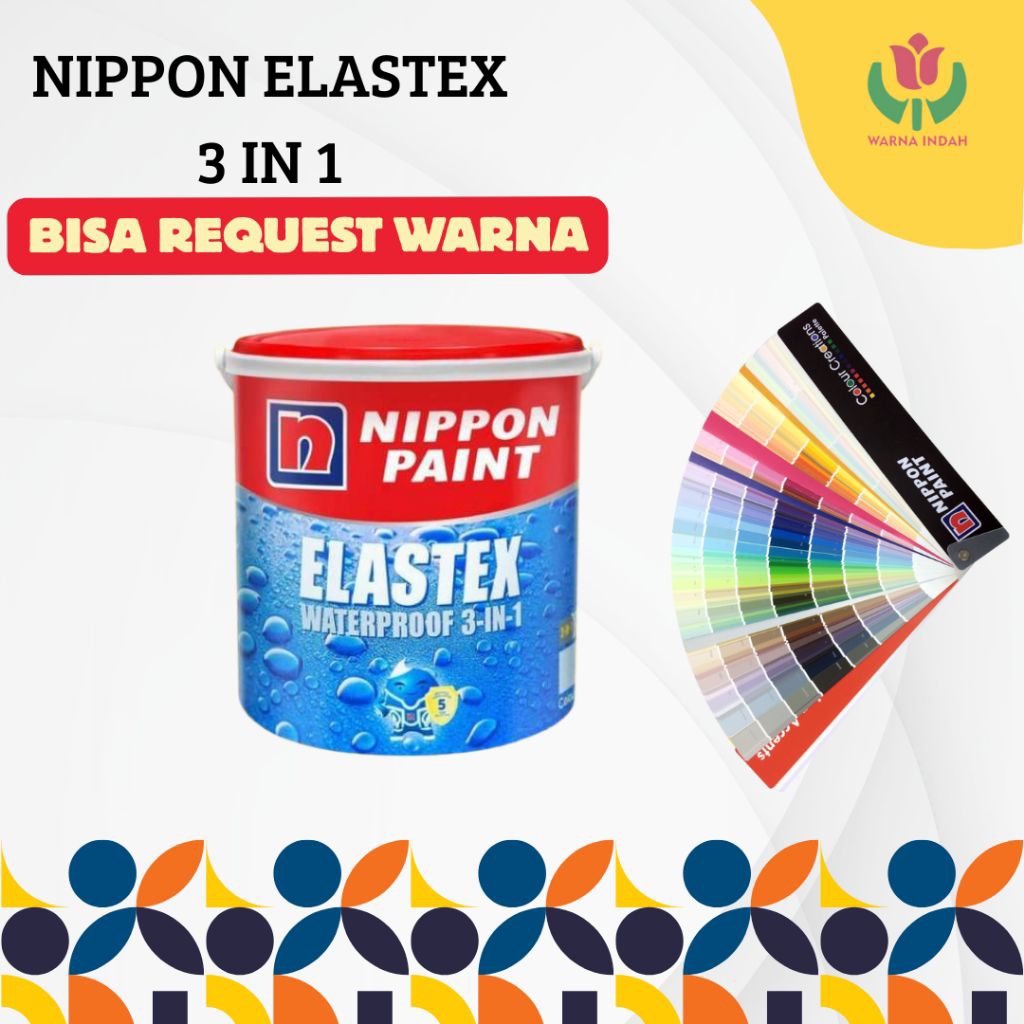 CAT TEMBOK NIPPON ELASTEX 3 IN 1 KEMASAN 20 KG
