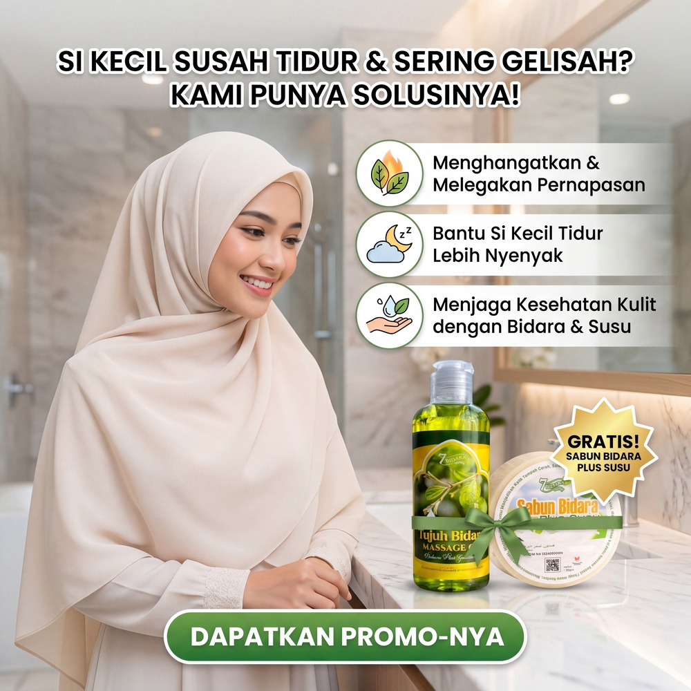 Minyak Urut Bidara Arab Original 100% Untuk Bayi Dewasa Menghangatkan Melegakan, Bonus Sabun Bidara 
