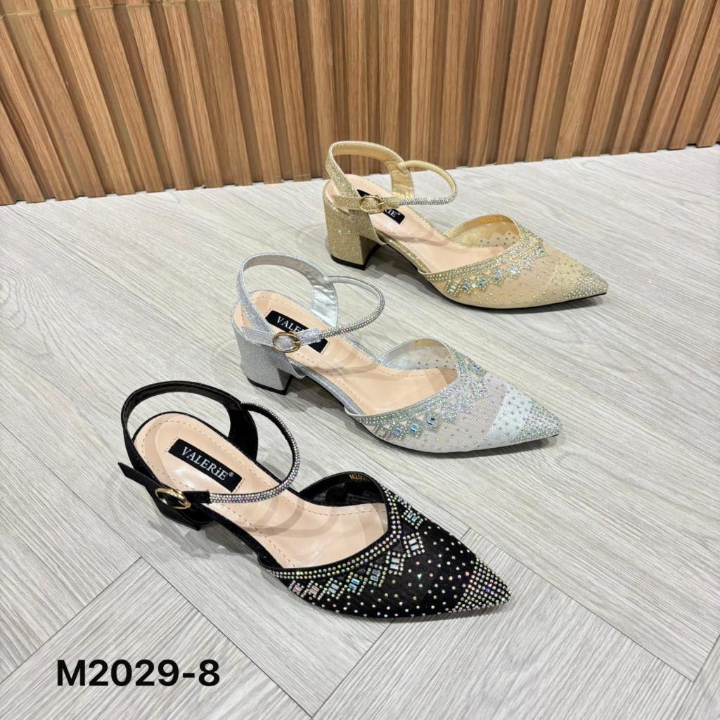 Valerie sepatu tumit tahu 5cm glitter 36-40 M2029-8