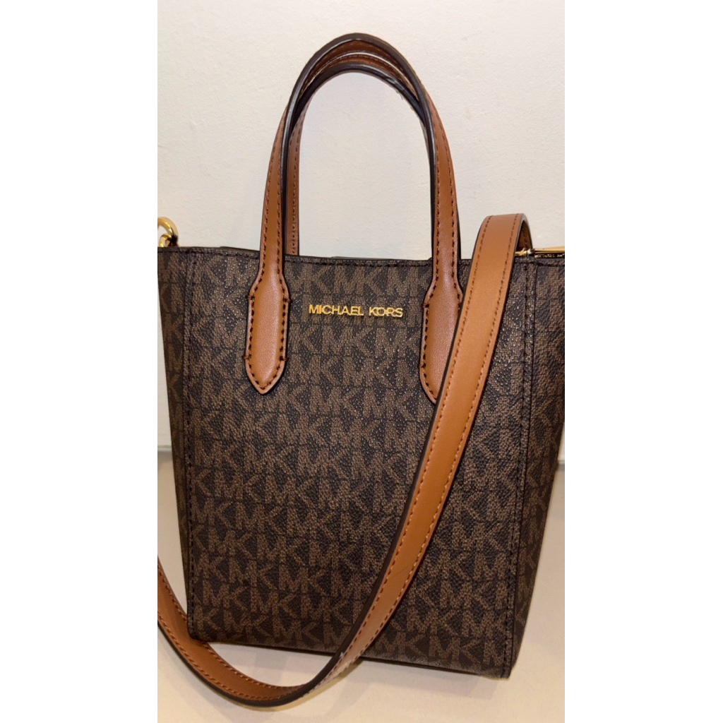 PRELOVED Michael Kors Signature Vincent XS Crossbody - Brown