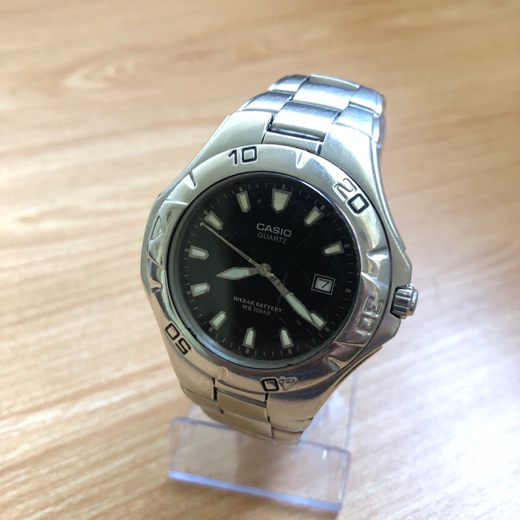 [PRELOVED] Casio MTD-1044 Diver Style - Stainless Steel Black Dial