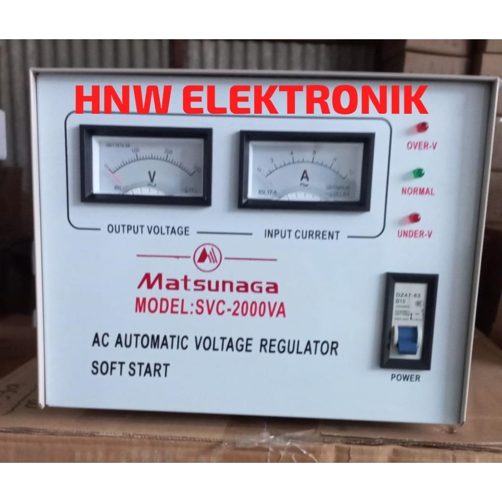 Stavol Stabilizer analog manual Matsunaga 2000w 2000watt 2000 watt  stabilizer SVC 2000VA